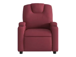 Poltrona Reclinável | Poltrona Confortável Relax tecido vermelho tinto SHL655017