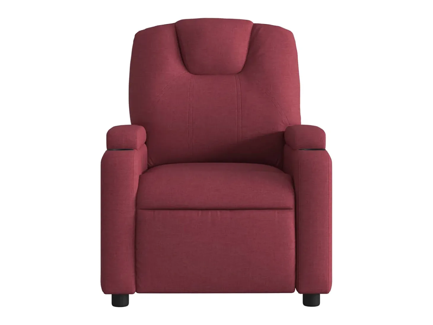 Poltrona Reclinável | Poltrona Confortável Relax tecido vermelho tinto SHL655017