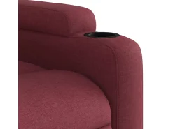 Poltrona Reclinável | Poltrona Confortável Relax tecido vermelho tinto SHL655017
