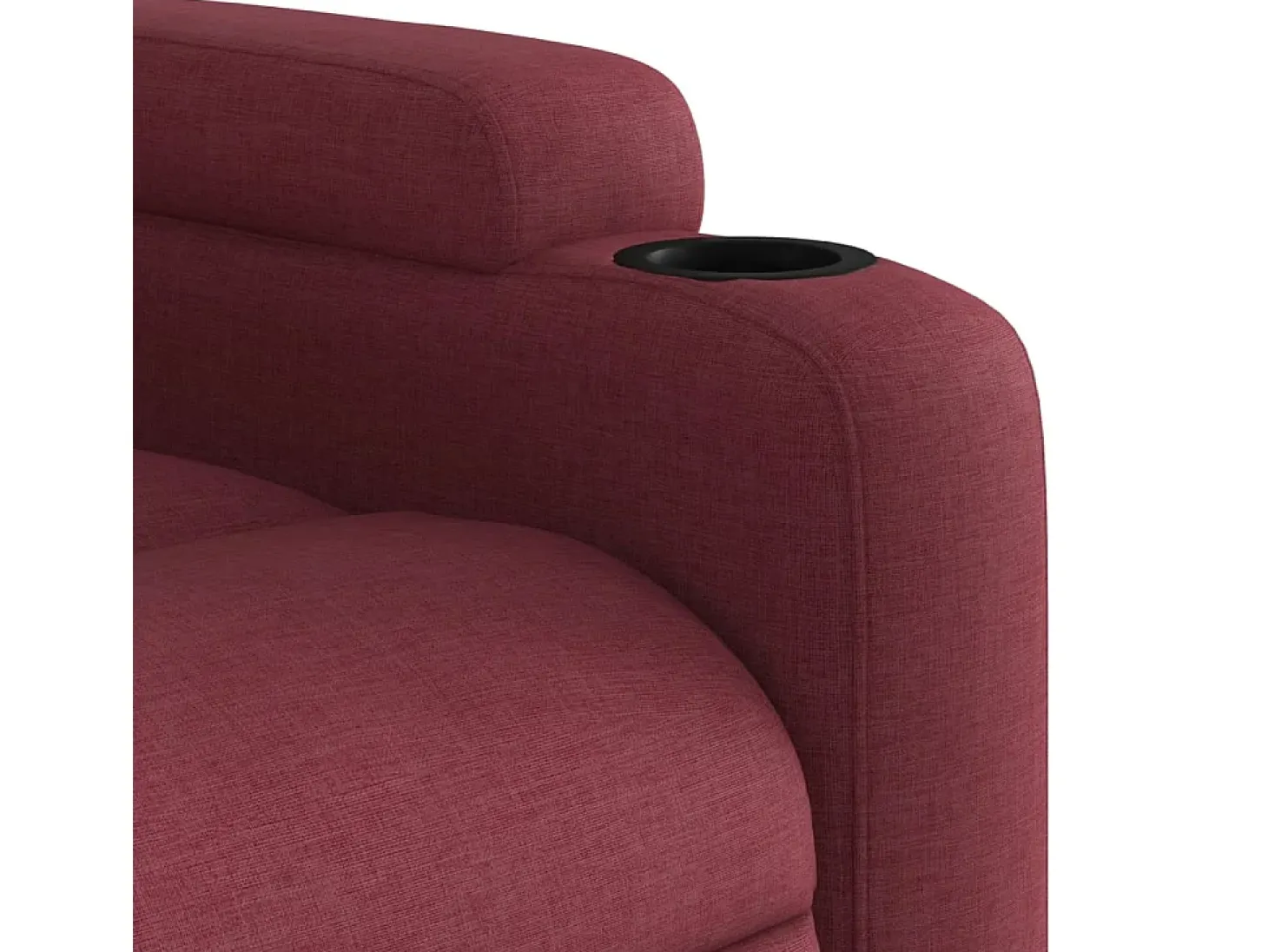 Poltrona Reclinável | Poltrona Confortável Relax tecido vermelho tinto SHL655017