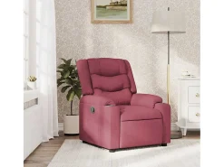 Poltrona Reclinável | Poltrona Confortável Relax tecido vermelho tinto SHL192896