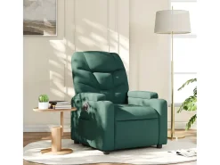 Poltrona Reclinável | Poltrona Confortável Relax tecido verde-escuro SHL57641