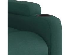 Poltrona Reclinável | Poltrona Confortável Relax tecido verde-escuro SHL57641