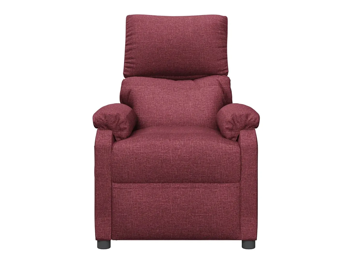 Poltrona Reclinável | Poltrona Confortável Relax tecido vermelho tinto SHL170936