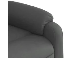 Poltrona Reclinável | Poltrona Confortável Relax tecido cinzento-escuro SHL170843