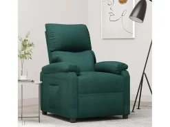 Poltrona Reclinável | Poltrona Confortável Relax tecido verde-escuro SHL549196