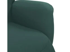 Poltrona reclinável com apoio de pés veludo verde-escuro SHL873377