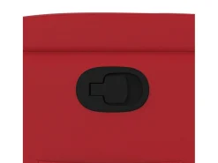 Poltrona reclinável couro artificial vermelho SHL909772