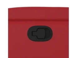 Poltrona reclinável couro artificial vermelho SHL190968