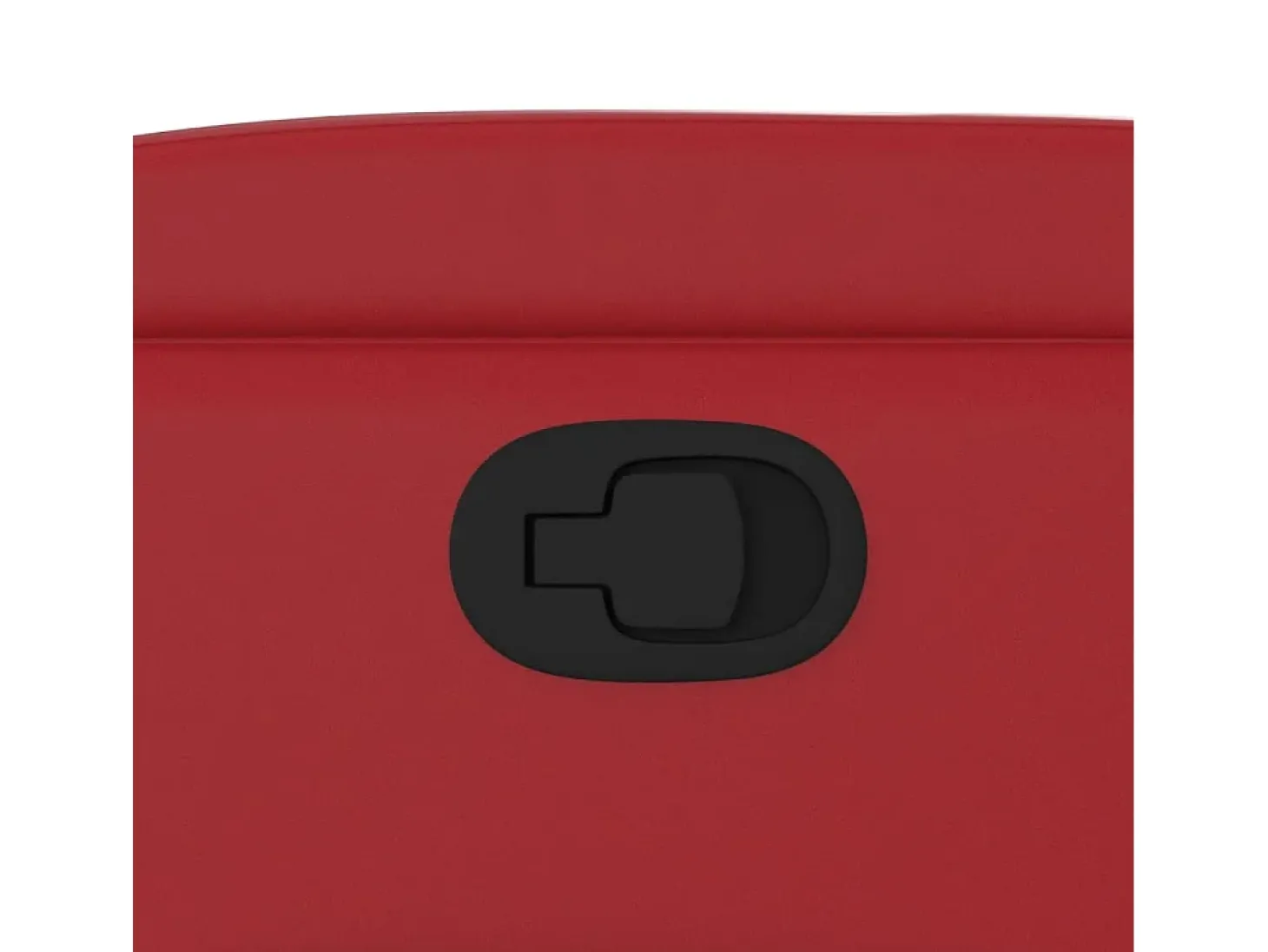 Poltrona reclinável couro artificial vermelho SHL190968