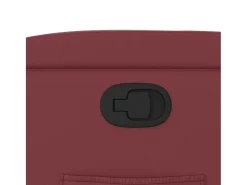 Poltrona reclinável couro artificial vermelho tinto SHL558781