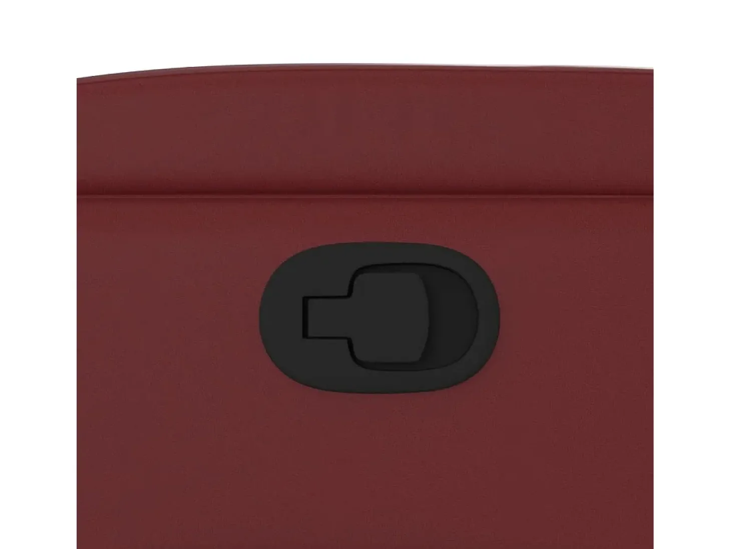 Poltrona reclinável couro artificial vermelho tinto