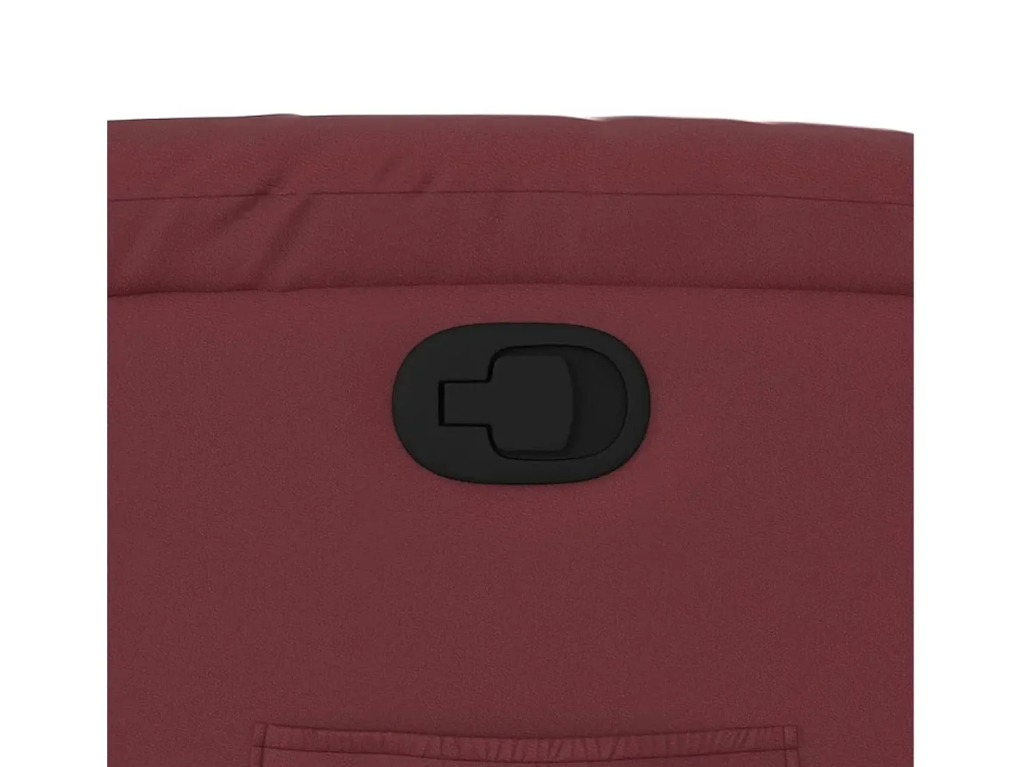 Poltrona reclinável couro artificial vermelho tinto SHL649433