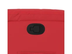 Poltrona reclinável couro artificial vermelho
