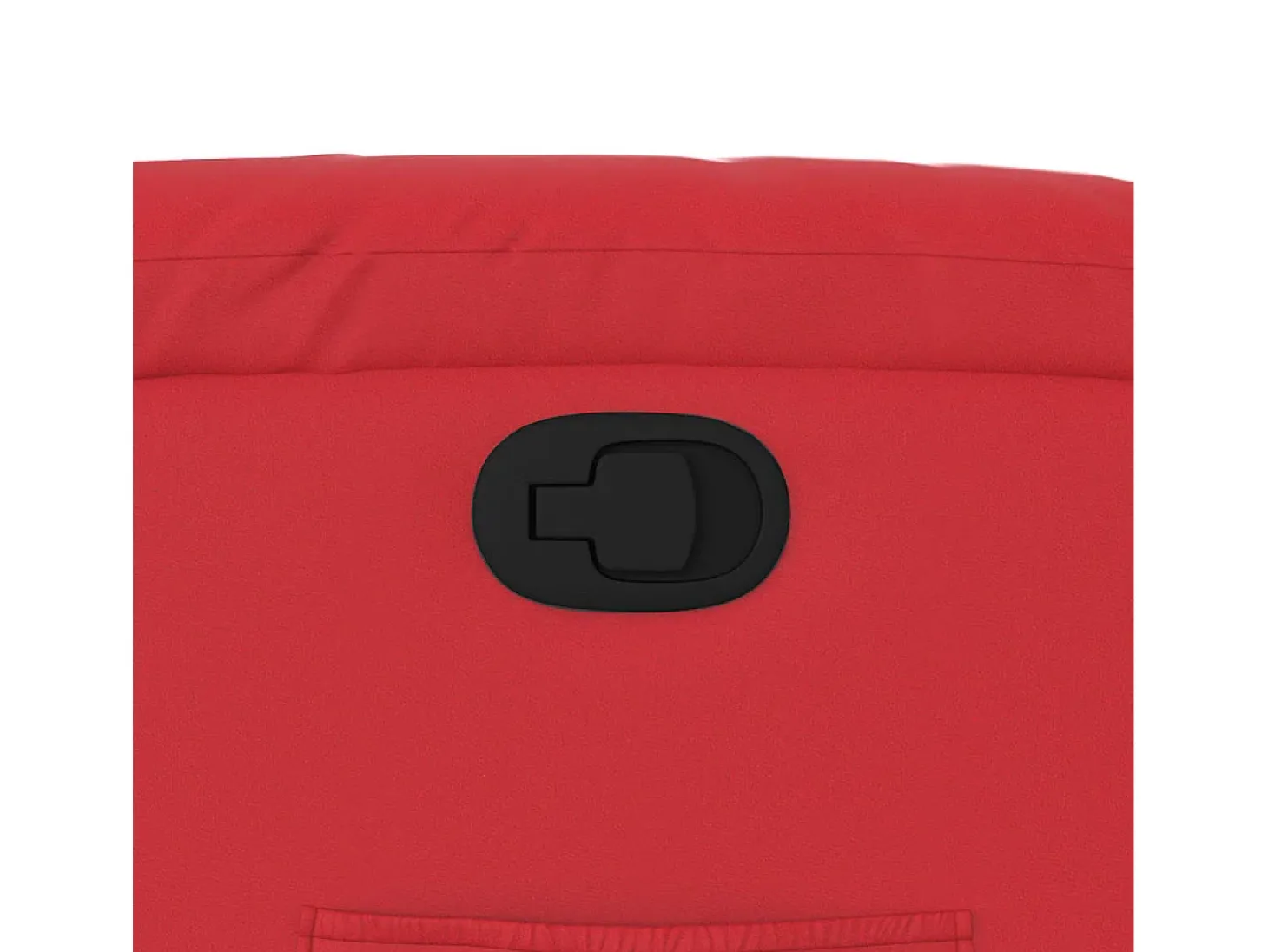 Poltrona reclinável couro artificial vermelho