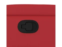 Poltrona reclinável couro artificial vermelho