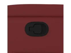 Poltrona reclinável couro artificial vermelho tinto SHL293660
