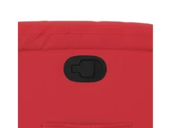 Poltrona reclinável couro artificial vermelho SHL384242