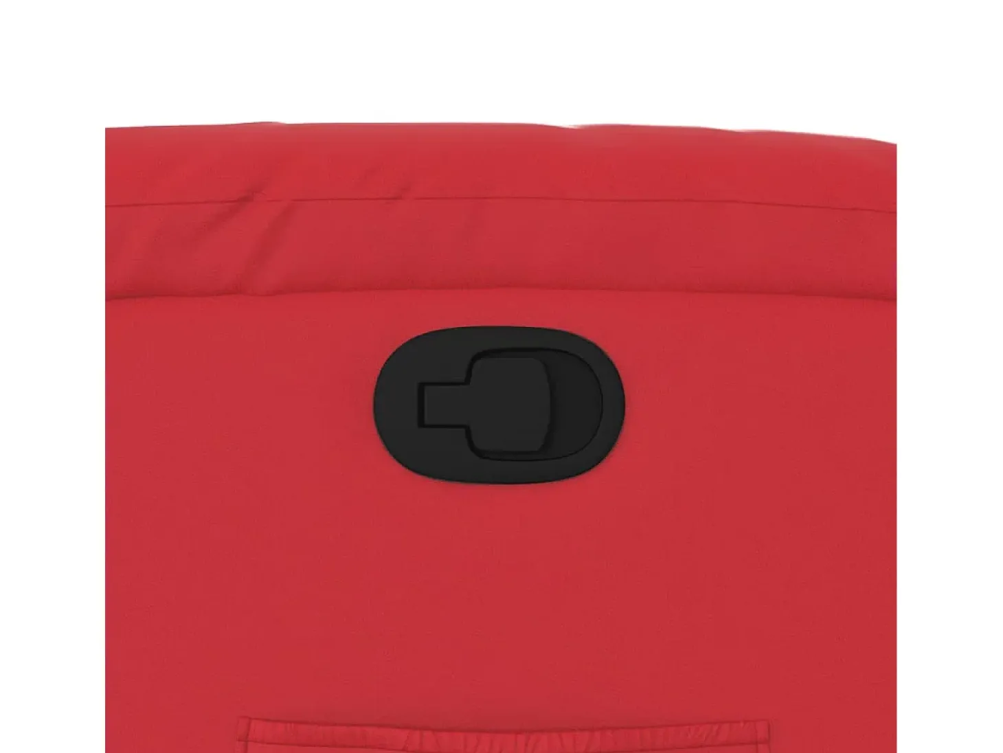 Poltrona reclinável couro artificial vermelho SHL384242