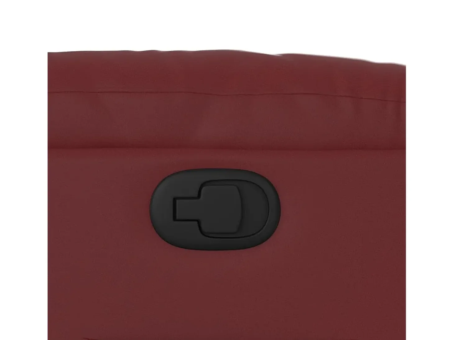 Poltrona reclinável couro artificial vermelho tinto