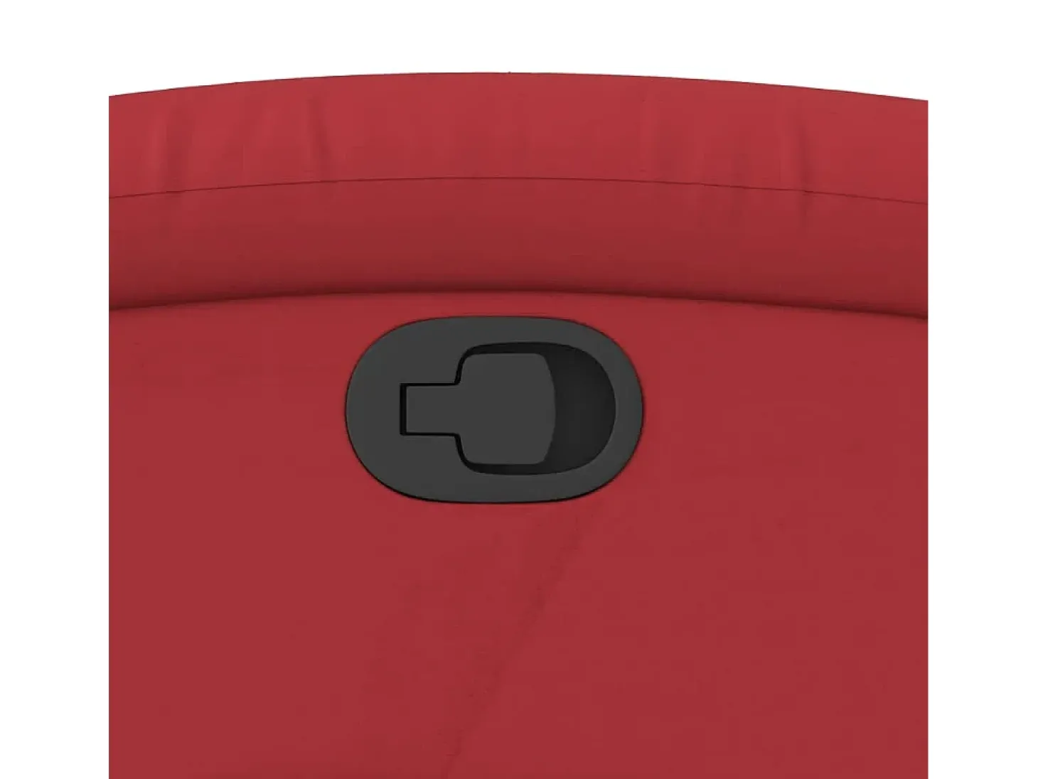 Poltrona reclinável couro artificial vermelho