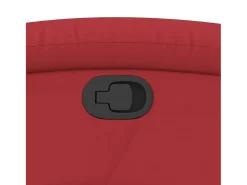 Poltrona reclinável couro artificial vermelho SHL735226