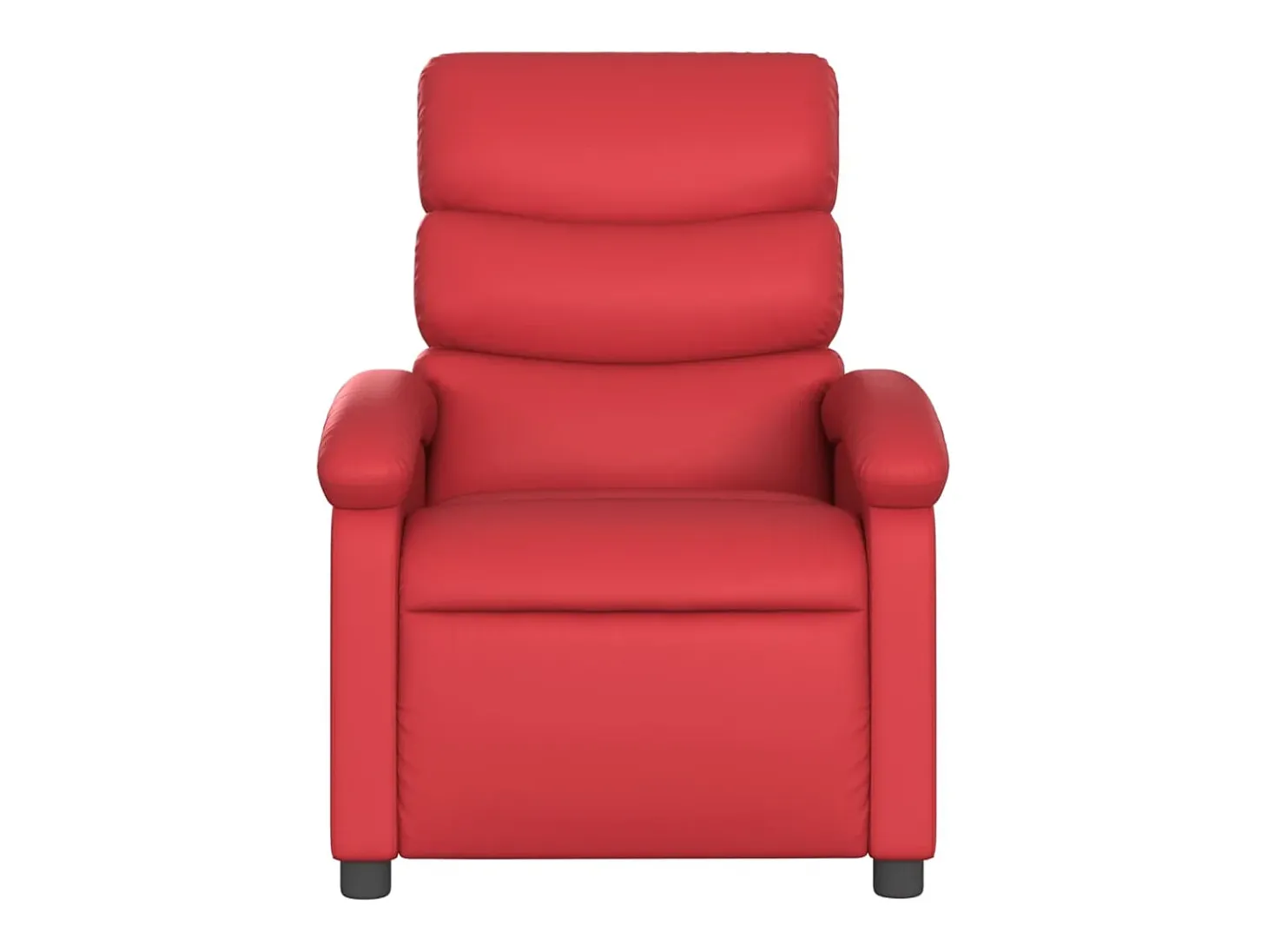 Poltrona reclinável couro artificial vermelho SHL735226