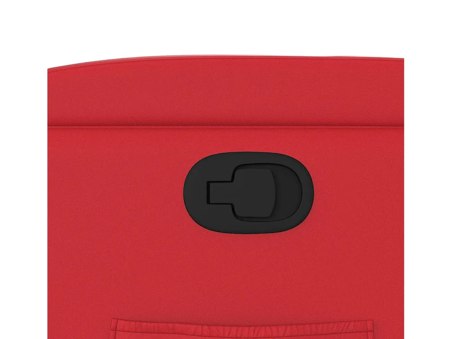 Poltrona reclinável couro artificial vermelho SHL100304