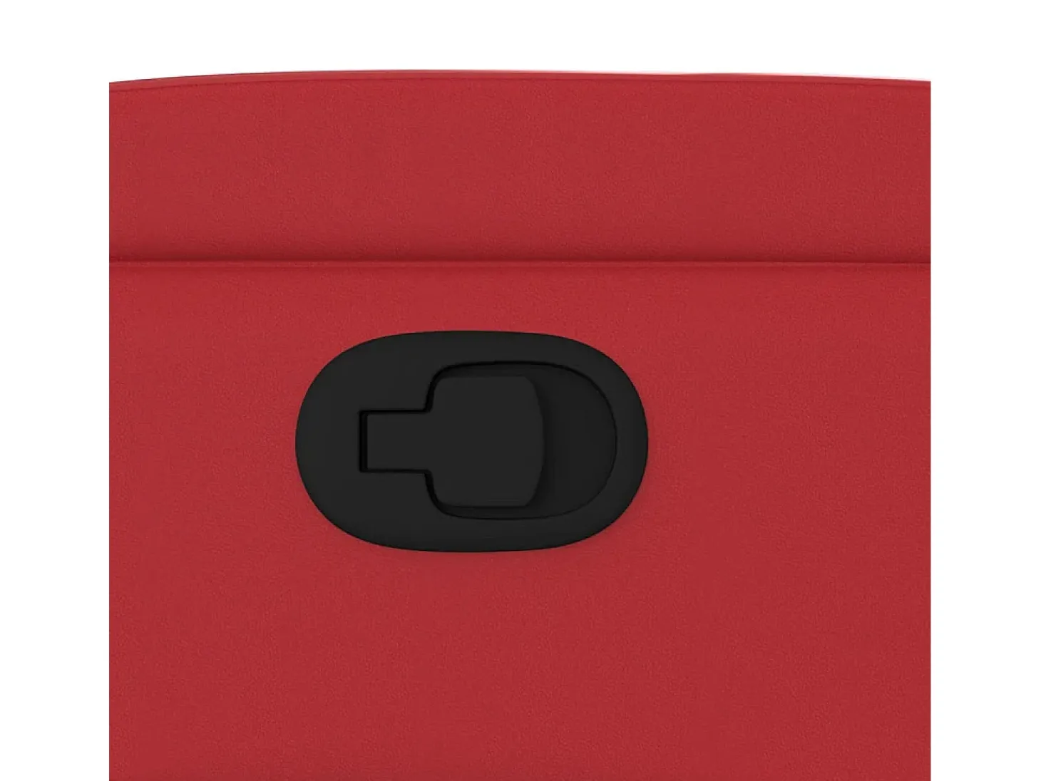 Poltrona reclinável couro artificial vermelho SHL20551