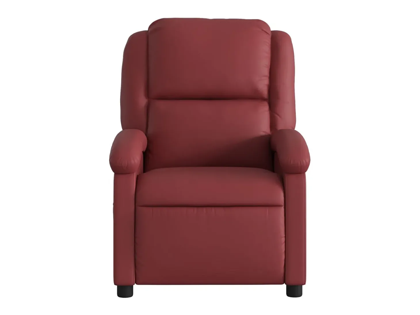 Poltrona reclinável couro artificial vermelho tinto SHL797727