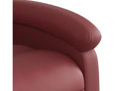 Poltrona reclinável couro artificial vermelho tinto SHL797727