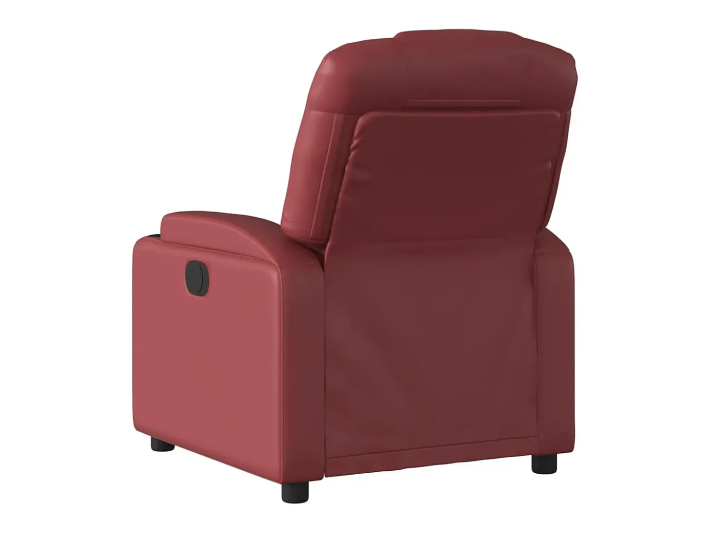 Poltrona reclinável couro artificial vermelho tinto PT364024