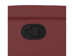 Poltrona reclinável couro artificial vermelho tinto SHL521966
