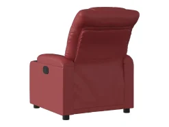 Poltrona reclinável couro artificial vermelho tinto SHL200368