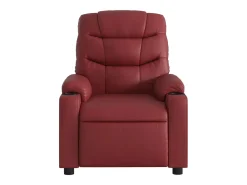 Poltrona reclinável couro artificial vermelho tinto SHL200368