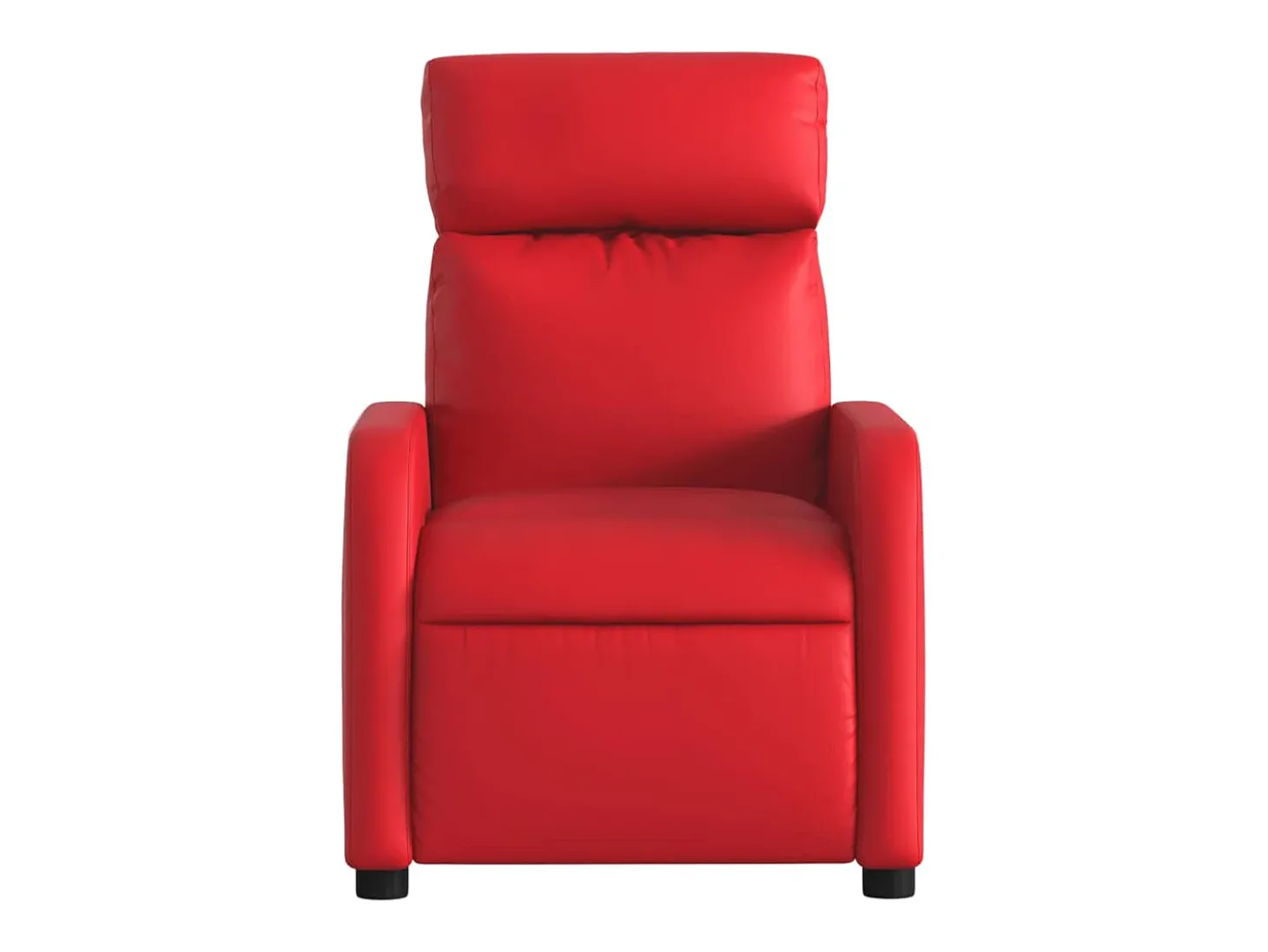 Poltrona reclinável couro artificial vermelho SHL456522