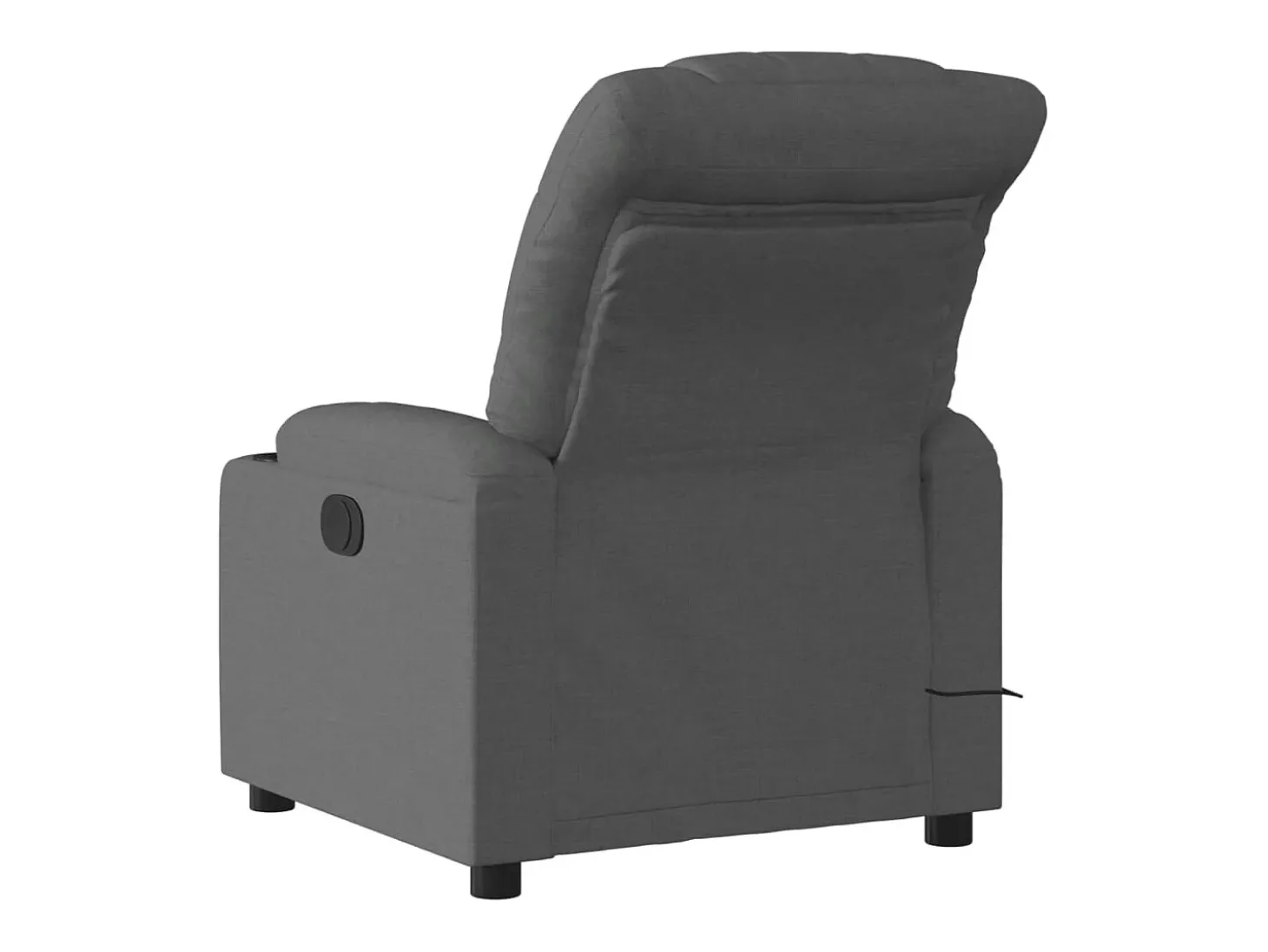 Poltrona reclinável de massagens elétrica tecido cinza-escuro SHL991235