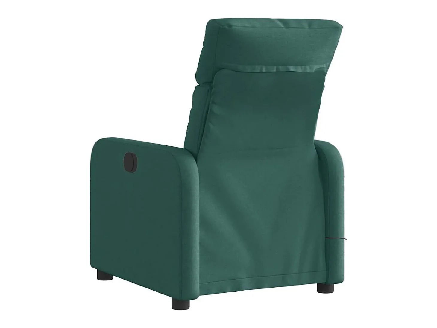 Poltrona reclinável de massagens elétrica tecido verde-escuro SHL217937