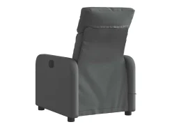 Poltrona reclinável de massagens elétrica tecido cinza-escuro SHL404258