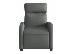 Poltrona reclinável de massagens elétrica tecido cinza-escuro SHL404258