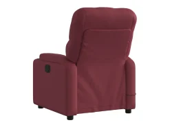 Poltrona reclinável de massagens elétrica tecido vermelho tinto SHL616641