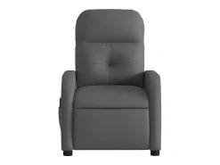 Poltrona reclinável de massagens elétrica tecido cinza-escuro SHL170623