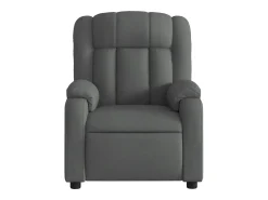 Poltrona reclinável de massagens elétrica tecido cinza-escuro SHL646076