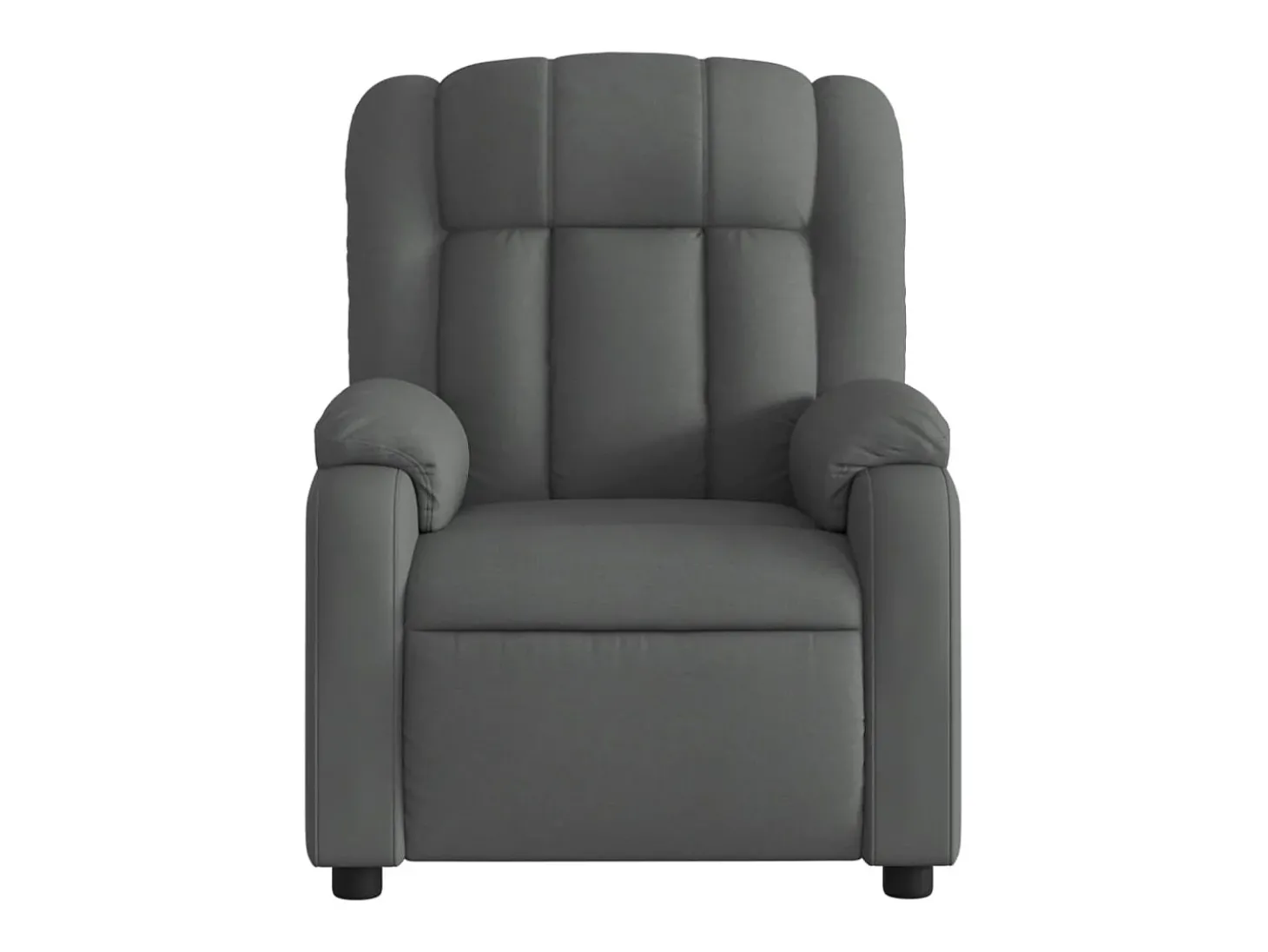 Poltrona reclinável de massagens elétrica tecido cinza-escuro SHL646076