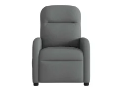 Poltrona reclinável de massagens elétrica tecido cinza-escuro SHL240922
