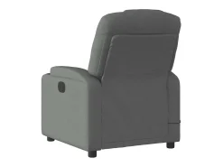 Poltrona reclinável de massagens elétrica tecido cinza-escuro SHL851206