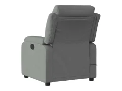 Poltrona reclinável de massagens elétrica tecido cinza-escuro SHL615806