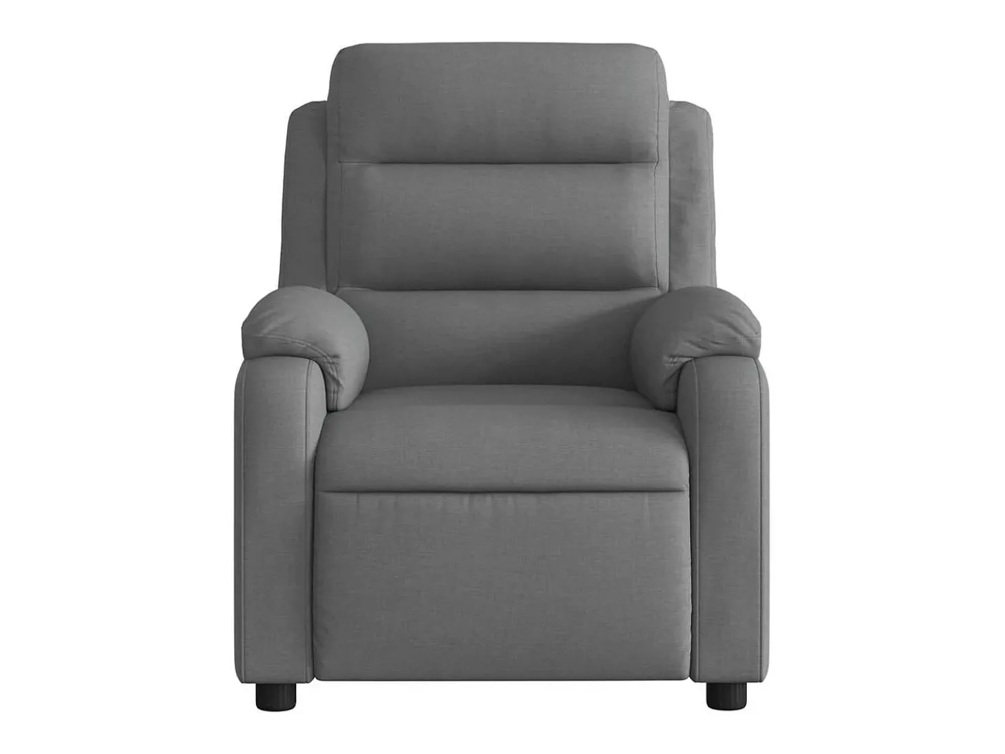 Poltrona reclinável de massagens elétrica tecido cinza-escuro SHL615806