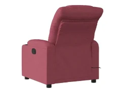 Poltrona reclinável de massagens elétrica tecido vermelho tinto SHL674043