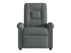 Poltrona reclinável de massagens elétrica tecido cinza-escuro SHL855675